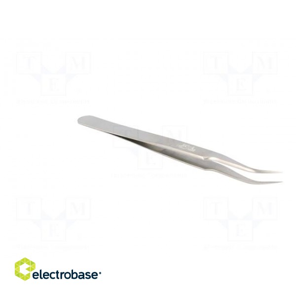 Tweezers | 120mm | for precision works | Blades: narrow,curved paveikslėlis 8