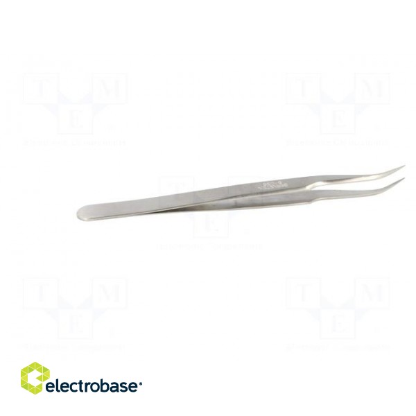 Tweezers | 120mm | for precision works | Blades: narrow,curved фото 7