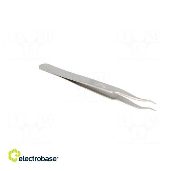 Tweezers | 120mm | for precision works | Blades: narrow,curved image 8
