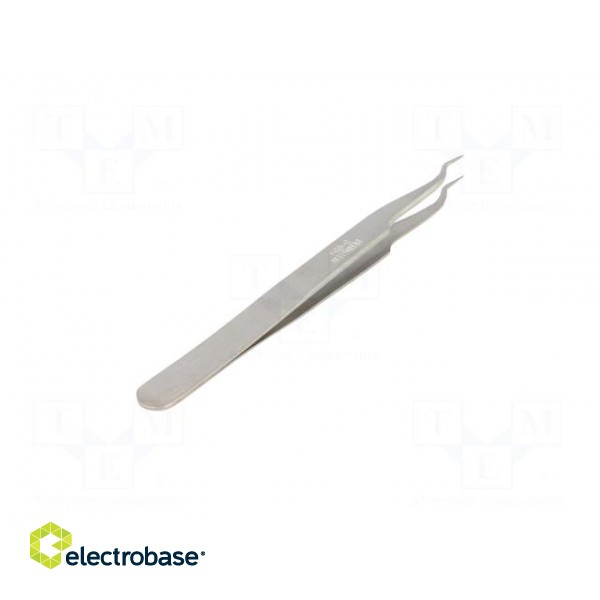 Tweezers | 120mm | for precision works | Blades: narrow,curved image 6