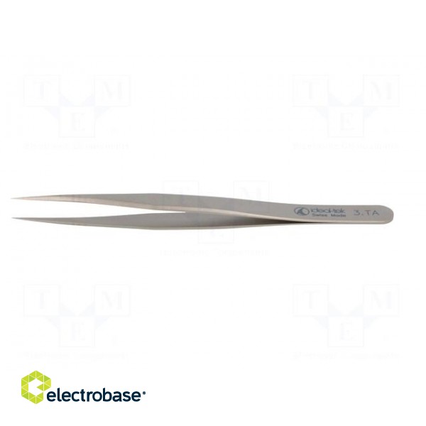 Tweezers | 120mm | for precision works | Blade tip shape: sharp image 3