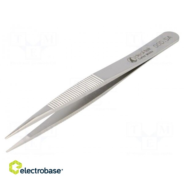 Tweezers | 120mm | for precision works | Blades: straight | max.925°C image 1