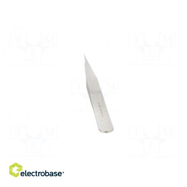 Tweezers | 120mm | for precision works | Blades: straight,narrowed image 5