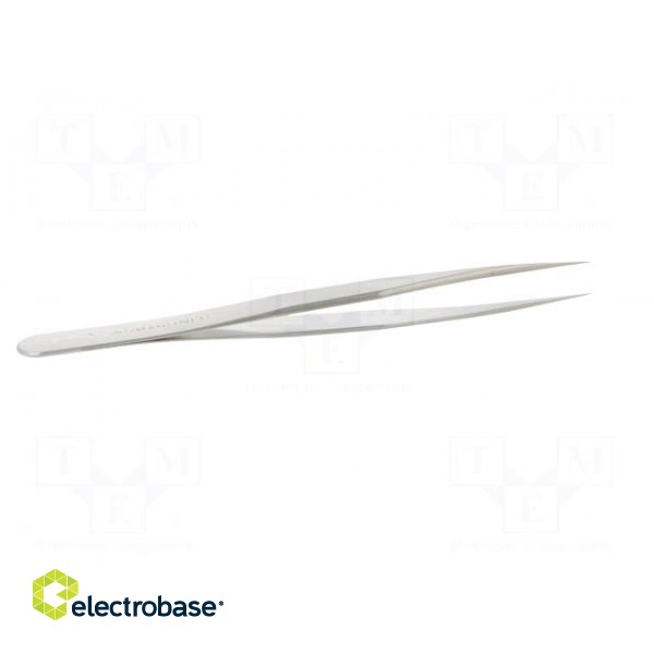 Tweezers | 120mm | for precision works | Blades: straight,narrowed image 7