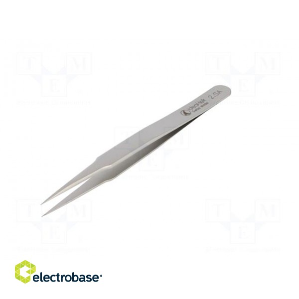 Tweezers | 120mm | for precision works | Blades: narrowed | max.925°C image 2