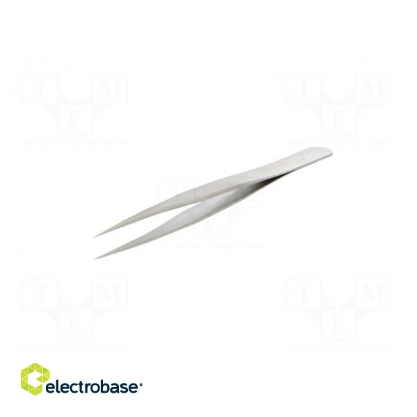 Tweezers | 120mm | for precision works | Blades: straight,narrowed image 2