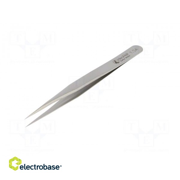 Tweezers | 120mm | for precision works | Blades: straight | max.925°C image 2