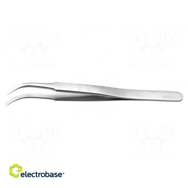 Tweezers | 120mm | for precision works | Type of tweezers: curved