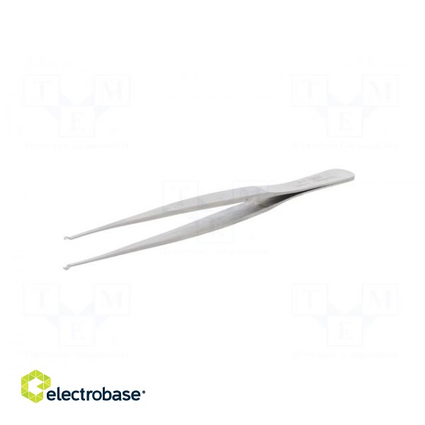 Tweezers | 120mm | SMD | Blade tip shape: hook paveikslėlis 2