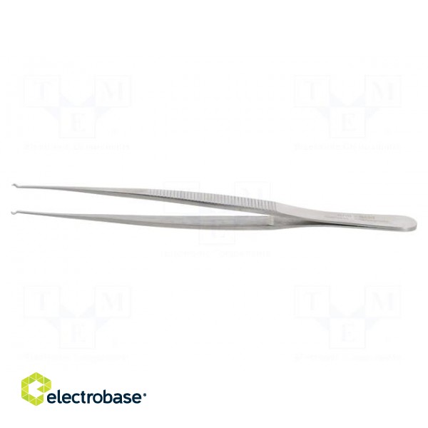 Tweezers | 120mm | SMD | Blade tip shape: hook image 3