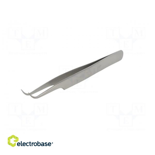 Tweezers | 120mm | universal | Blades: curved | Blade tip shape: sharp фото 2