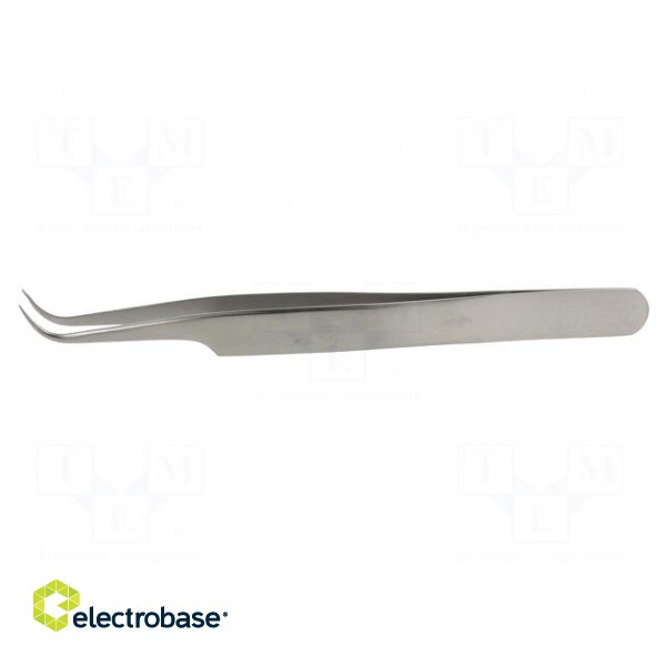 Tweezers | 120mm | universal | Blades: curved | Blade tip shape: sharp фото 3