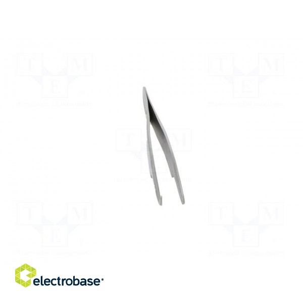 Tweezers | 120mm | universal | Blades: curved | Blade tip shape: sharp фото 9