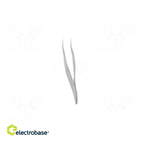 Tweezers | 120mm | universal | Blades: curved | Blade tip shape: sharp фото 5