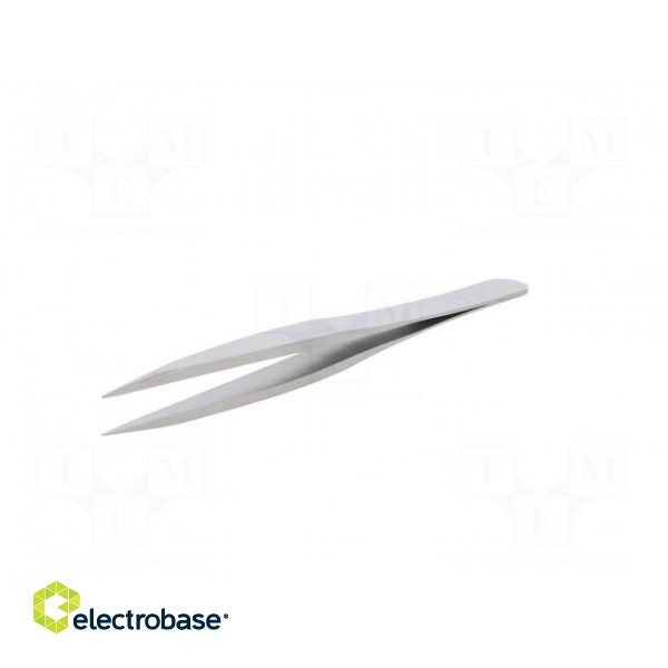 Tweezers | 123mm | for precision works | Blade tip shape: sharp image 2