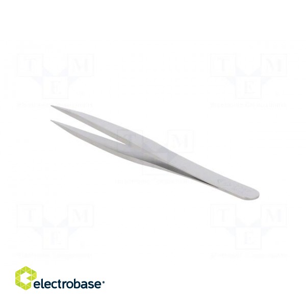 Tweezers | 123mm | for precision works | Blade tip shape: sharp paveikslėlis 4