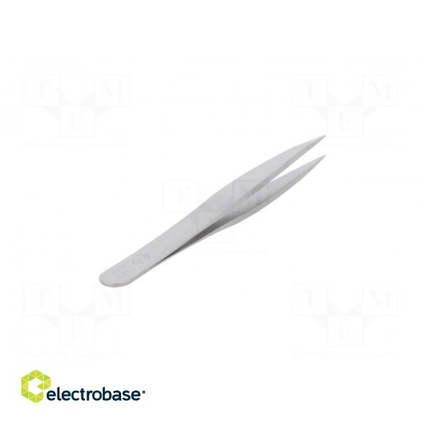 Tweezers | 123mm | for precision works | Blade tip shape: sharp image 6