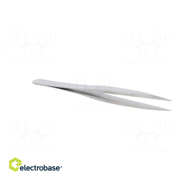 Tweezers | 123mm | for precision works | Blade tip shape: sharp image 8