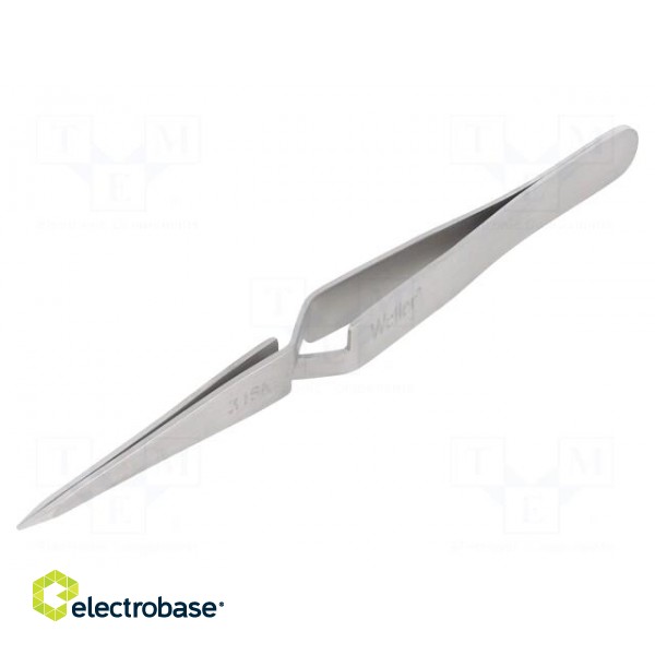 Tweezers | 125mm | for precision works | Blade tip shape: sharp фото 1