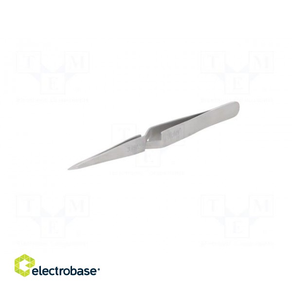 Tweezers | 125mm | for precision works | Blade tip shape: sharp фото 2
