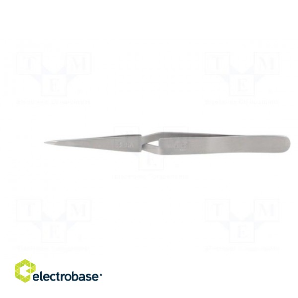 Tweezers | 125mm | for precision works | Blade tip shape: sharp image 3