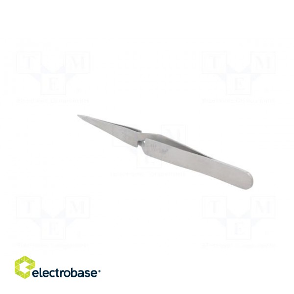 Tweezers | 125mm | for precision works | Blade tip shape: sharp фото 4