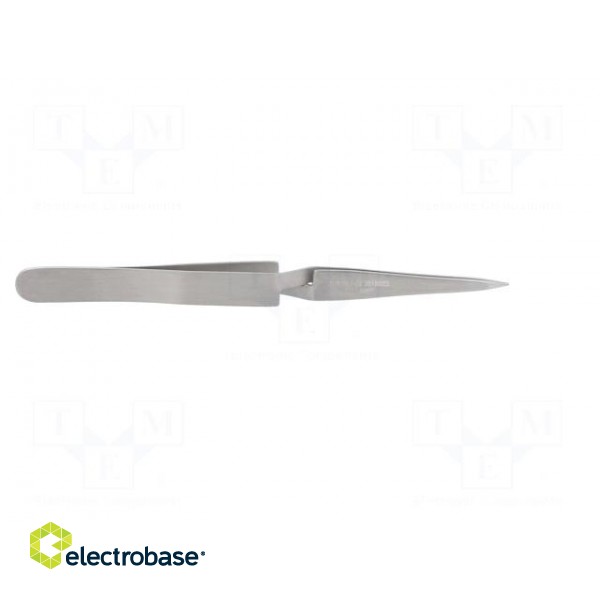 Tweezers | 125mm | for precision works | Blade tip shape: sharp image 7