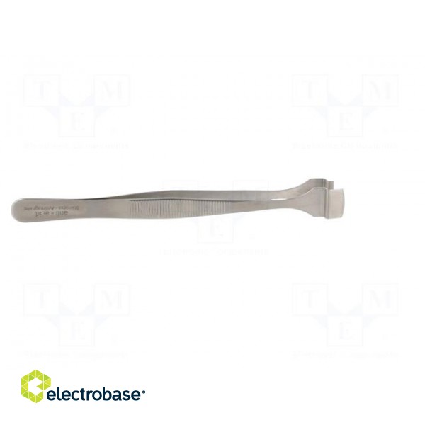 Tweezers | 125mm | for precision works | Blade tip shape: shovel image 7