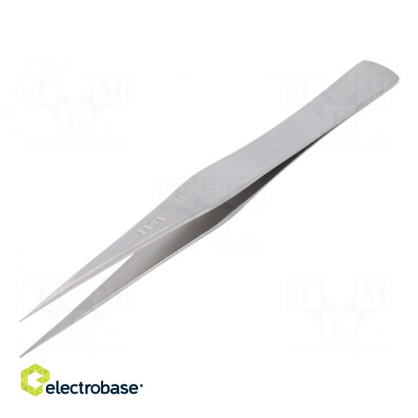 Tweezers | 127mm | for precision works | Blade tip shape: sharp фото 1
