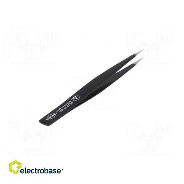 Tweezers | 130mm | Blades: straight | Blade tip shape: sharp | V: ESD image 6