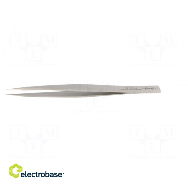 Tweezers | 130mm | for precision works | Blades: straight paveikslėlis 3