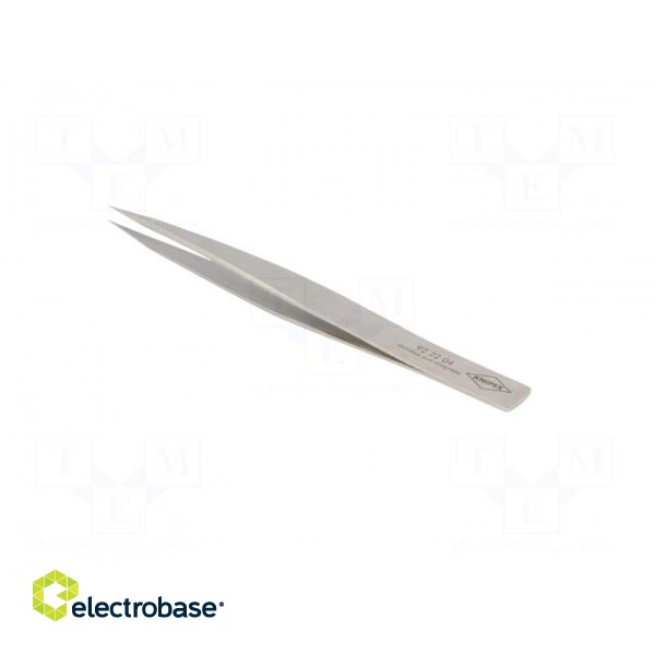 Tweezers | 130mm | for precision works | Blades: straight paveikslėlis 4