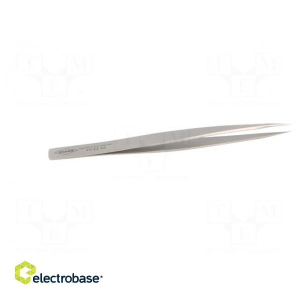 Tweezers | 130mm | for precision works | Blades: straight paveikslėlis 7