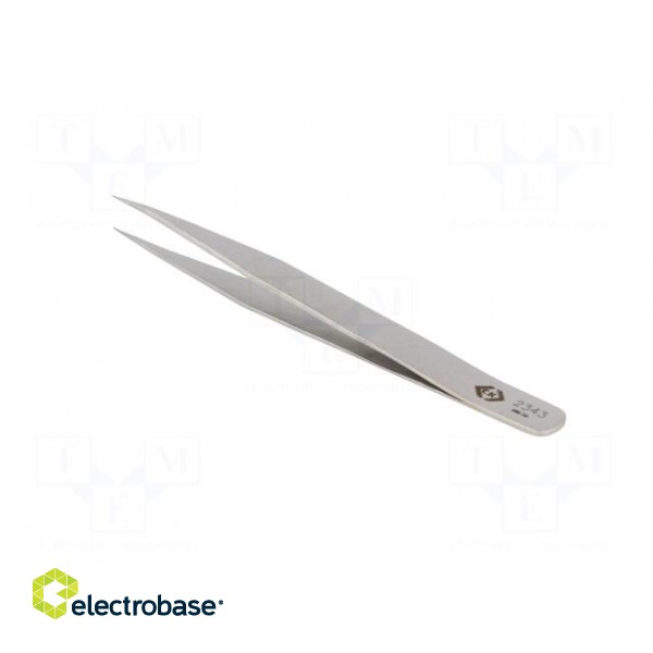 Tweezers | 130mm | for precision works | Blades: elongated,narrow image 4