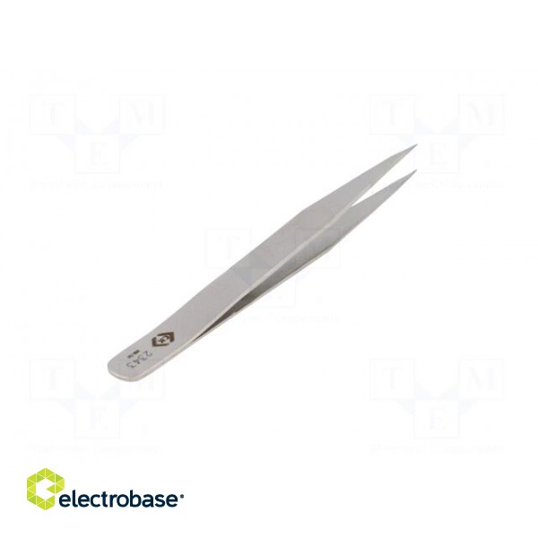 Tweezers | 130mm | for precision works | Blades: elongated,narrow image 6