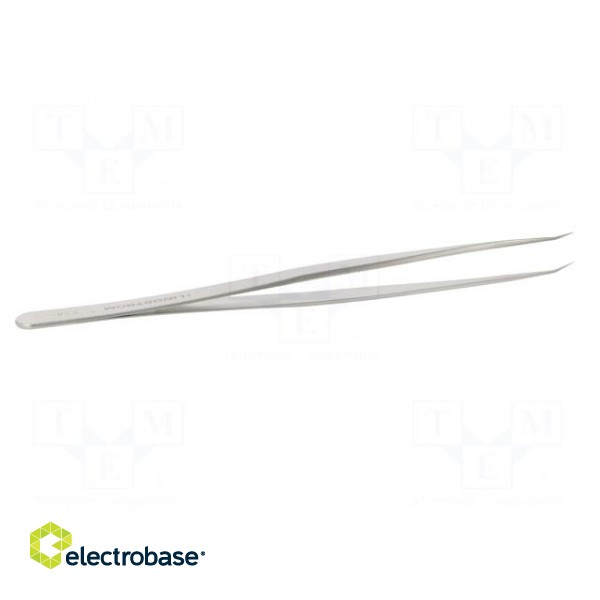 Tweezers | 140mm | for precision works | Blades: curved фото 7