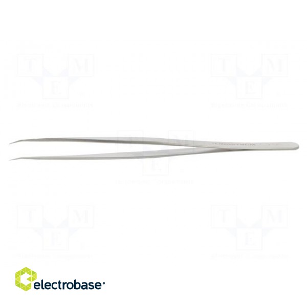 Tweezers | 140mm | for precision works | Blades: curved фото 3