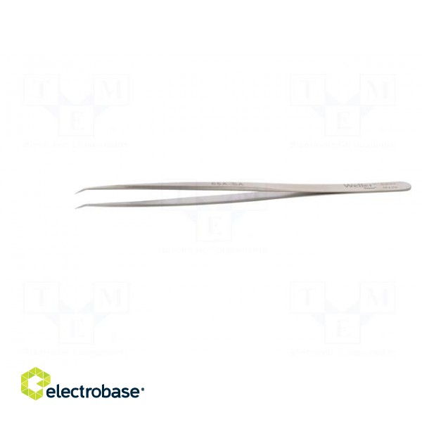 Tweezers | 140mm | for precision works | Blades: narrow,curved image 3