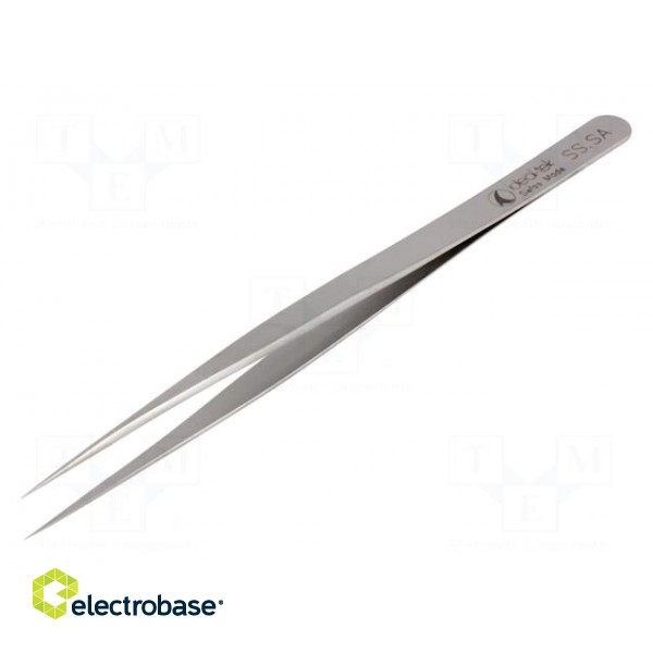 Tweezers | 140mm | for precision works | Blade tip shape: sharp image 1