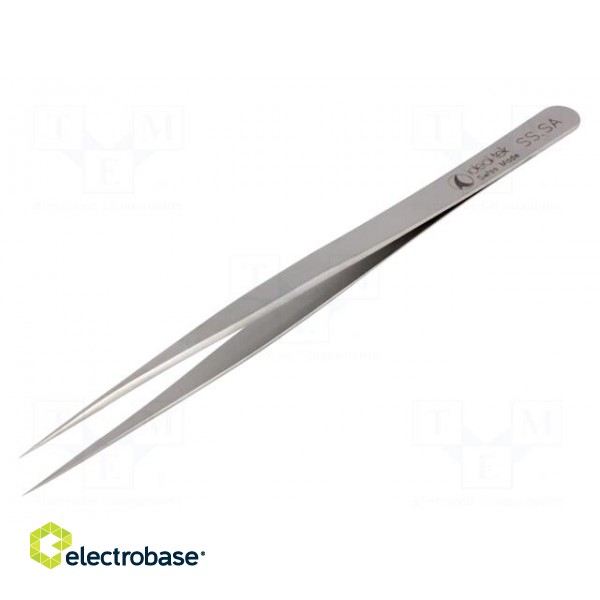 Tweezers | 140mm | for precision works | Blades: straight paveikslėlis 1