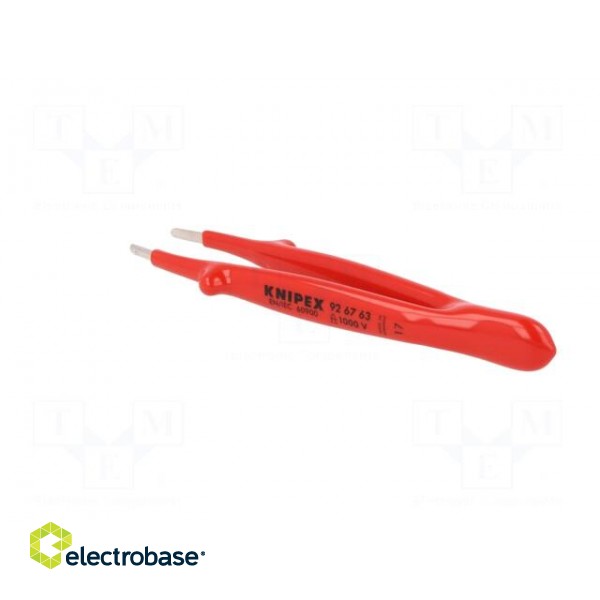 Tweezers | 145mm | in the electronics industry | Blades: straight image 4