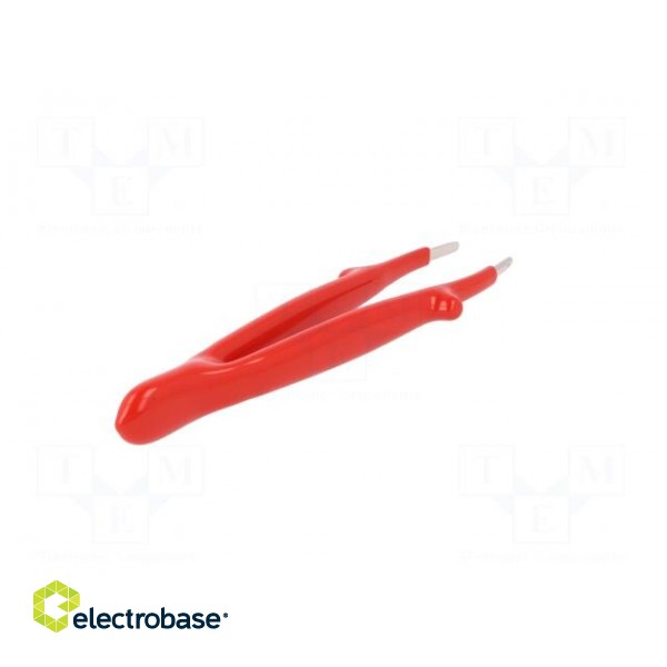Tweezers | 145mm | in the electronics industry | Blades: straight фото 6