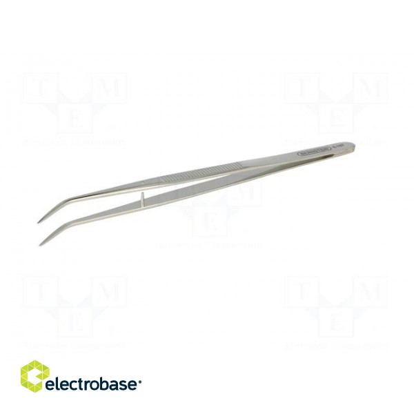 Tweezers | 150mm | for precision works | Blades: curved image 2
