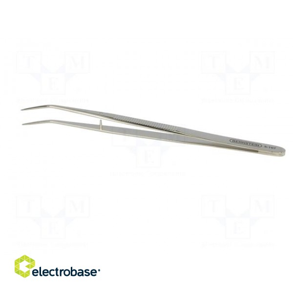 Tweezers | 150mm | for precision works | Blades: curved image 3