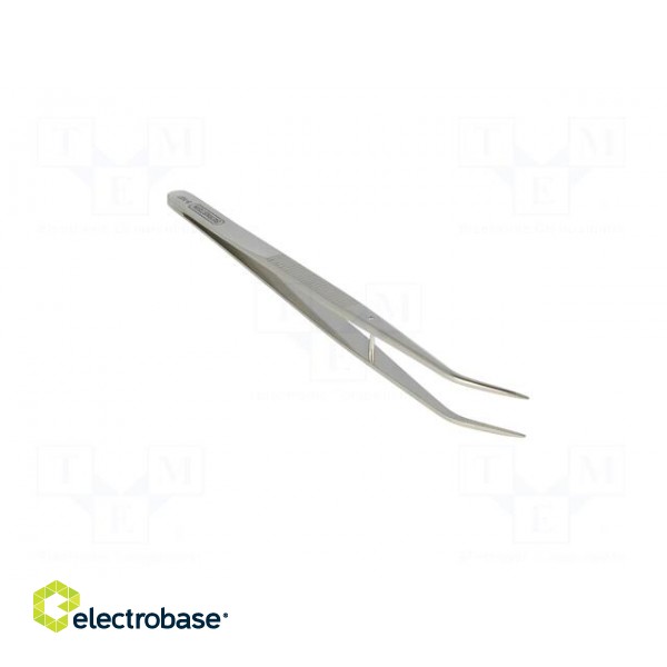 Tweezers | 150mm | for precision works | Blades: curved image 8