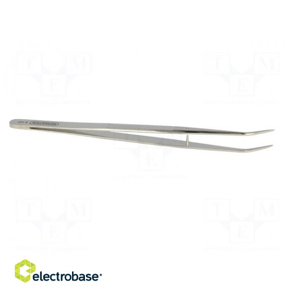 Tweezers | 150mm | for precision works | Blades: curved фото 7
