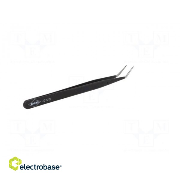 Tweezers | 155mm | for precision works | Blades: curved фото 6