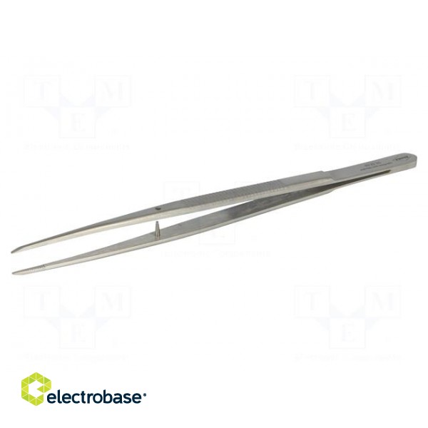 Tweezers | 155mm | for precision works | Blades: straight image 1