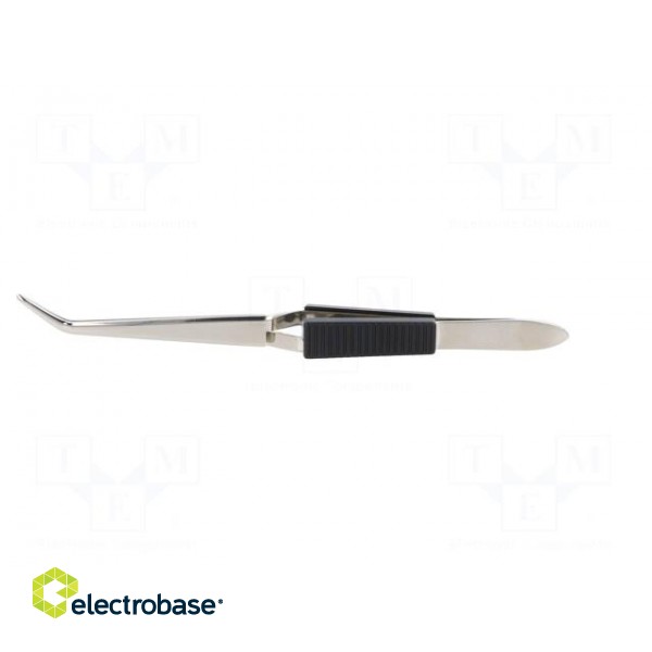 Tweezers | 160mm | for precision works | Blades: curved фото 3