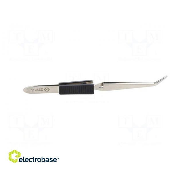 Tweezers | 160mm | for precision works | Blades: curved image 7